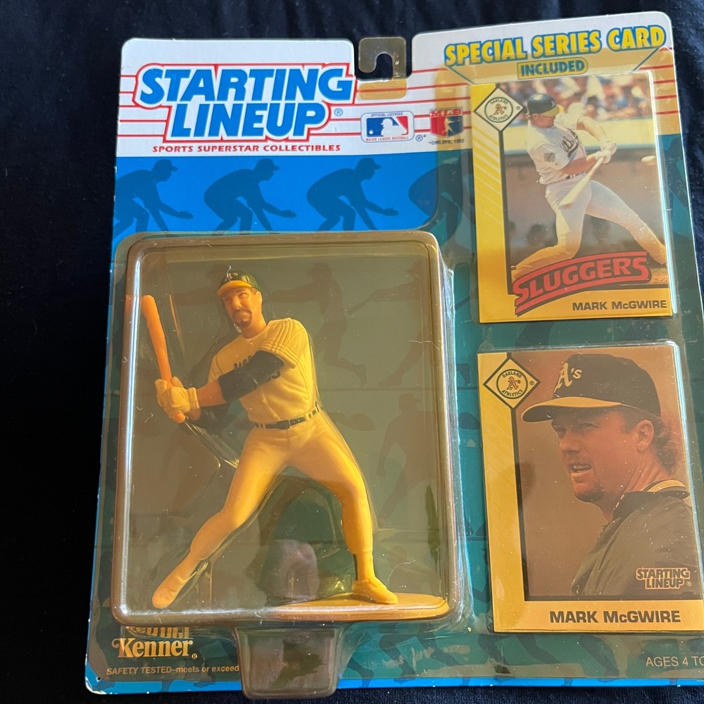 Kenner Starting Lineup 1993 Mark McGwire Oakland Athletics Figure Special Card